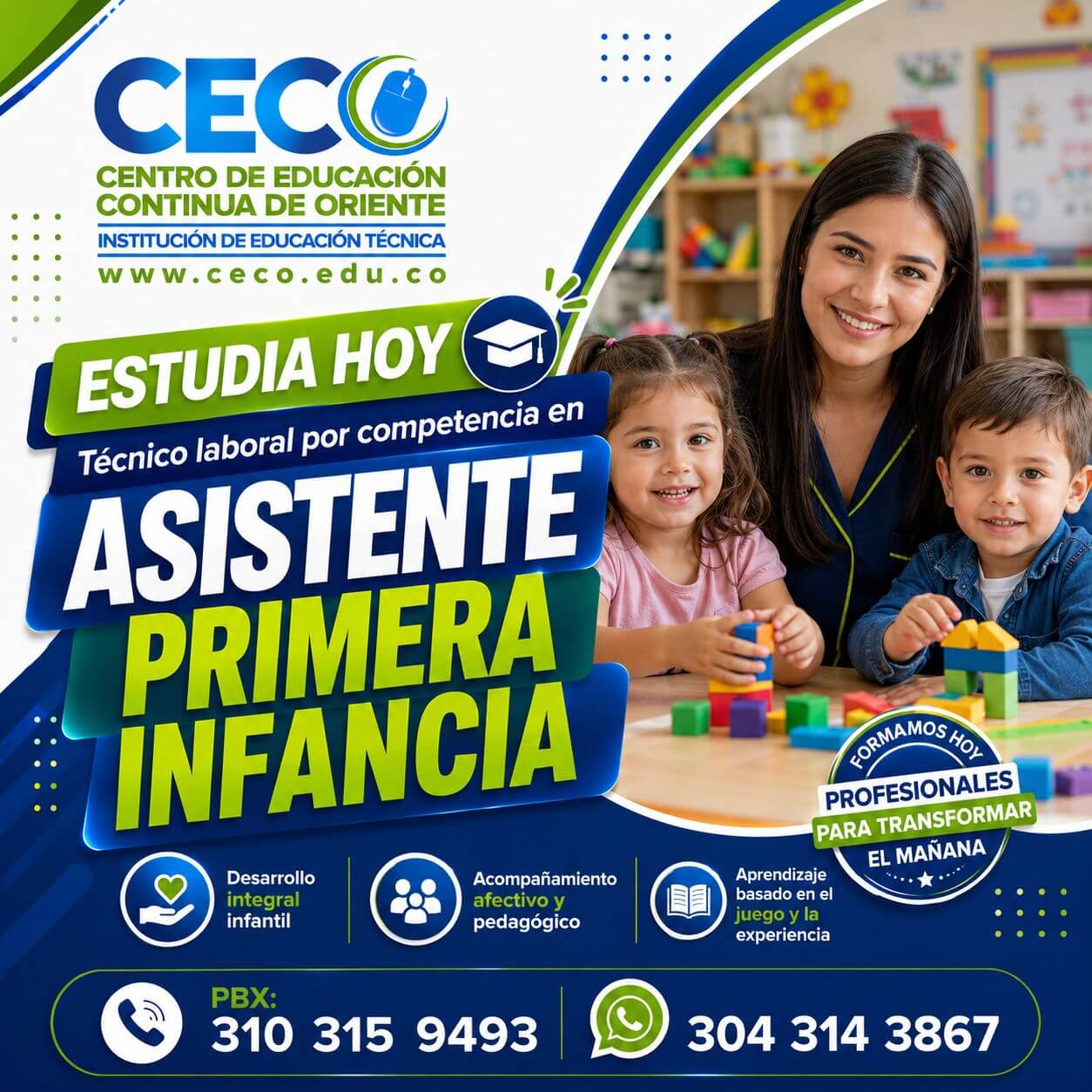 Técnico laboral por competencia en atención a la primera infancia