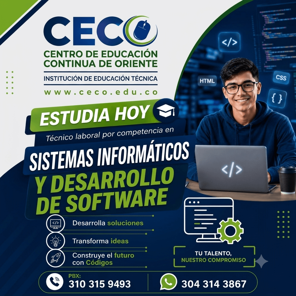 tecnico laboral por competencia en sistemas informaticos y desarrollo de software